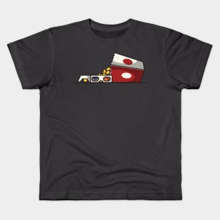 popcorn and 3d glasses Kids T-Shirt